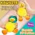 Cute Duck Stuffed Animals for Girls and Boys, Mini Yellow Duck Plush Toys Key Chain, Soft and Fun Dinosaur Style Duck Toy, Small Stuffed Animal fo...